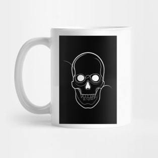 Black Skull Drawing Mug